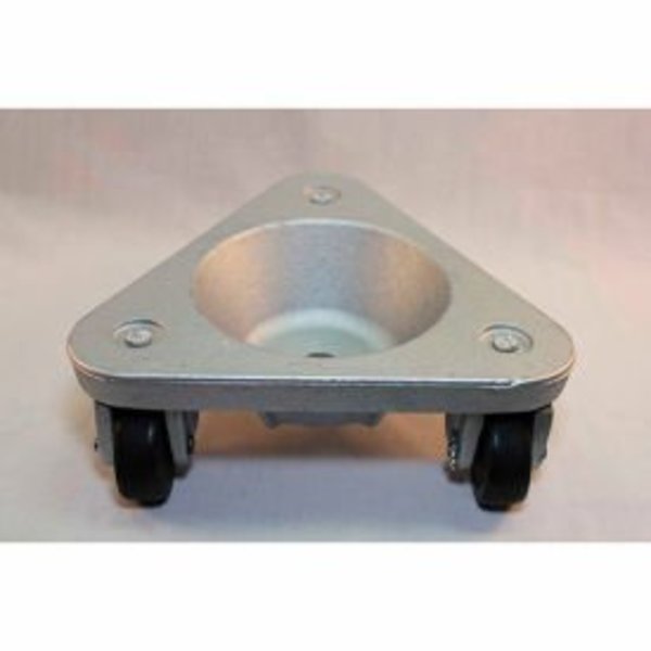 Bond Casters & Wheels Bond Cast Iron Triangular Cup Dolly 2127  Hard Tread Rubber Wheels  375 Lb Capacity 2127 DOLLY/HT